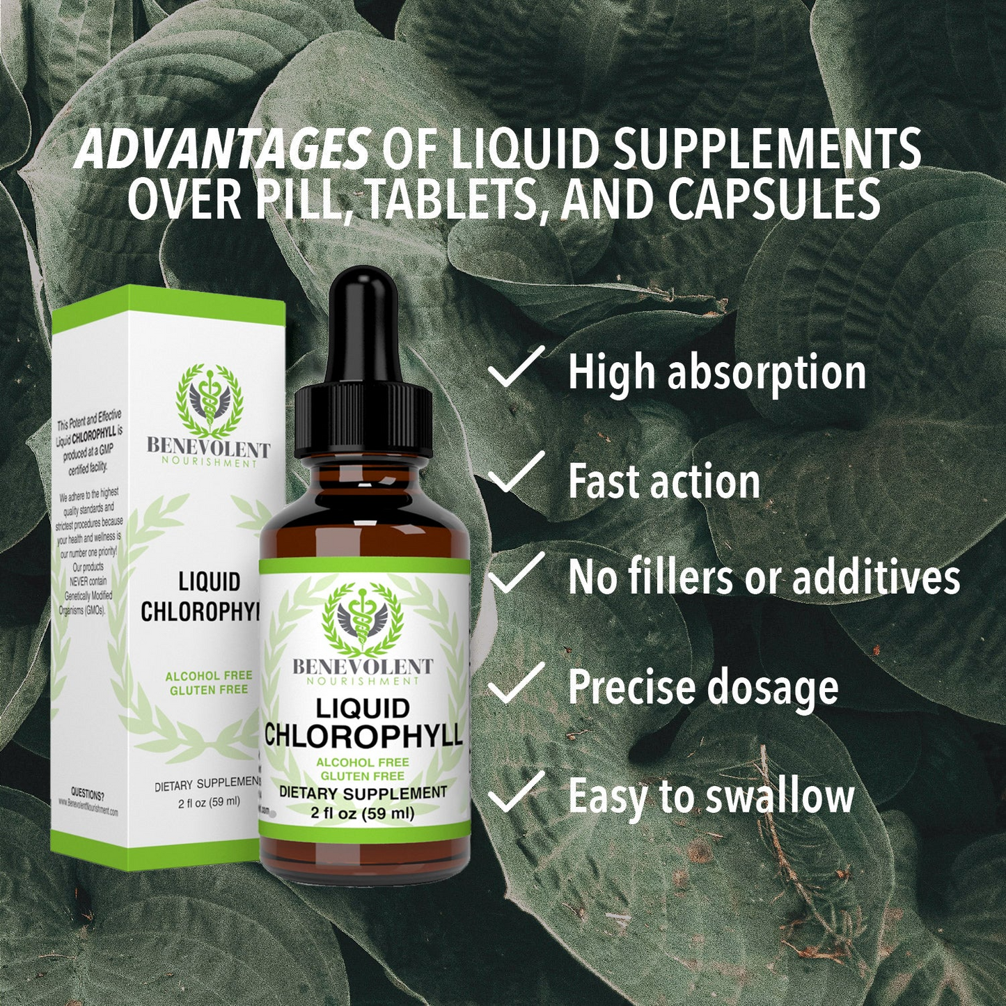 Liquid Chlorophyll Extract Drops (2 oz)